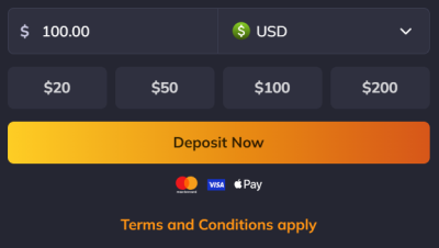 Deposit now